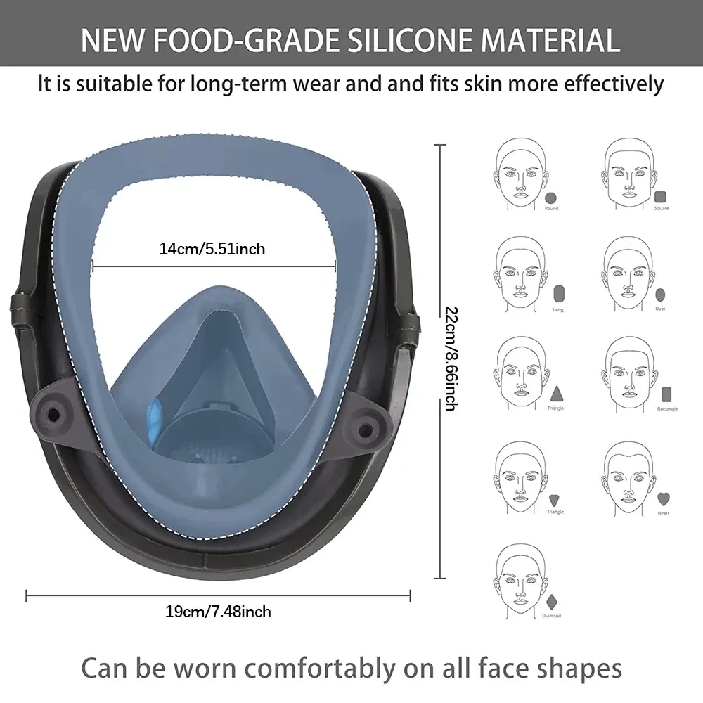 6800 anti-sis gaz maskesi, end - Dust Mask Construction incelemesi ve fiyatı