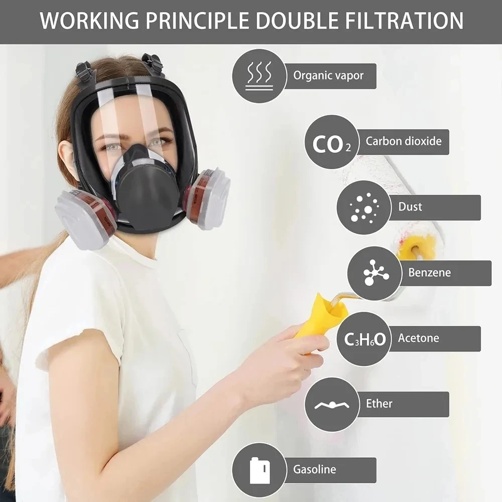 6800 anti-sis gaz maskesi, end - Dust Mask Construction incelemesi ve fiyatı