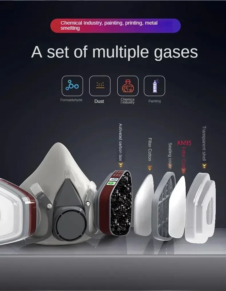 6200 Yeniden Kullanılabilir Ya - Dust Mask Construction incelemesi ve fiyatı